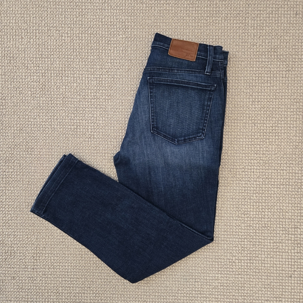 J. Crew Vintage Straight Trouser Dark Blue Jeans 28